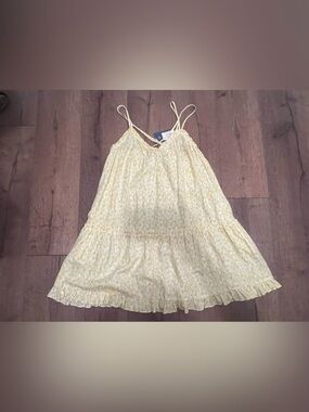 Target Light Yellow Floral Mini Dress